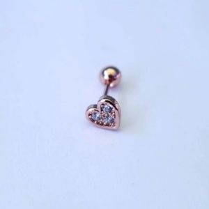 18g heart Tragus helix conch cartilage piercing